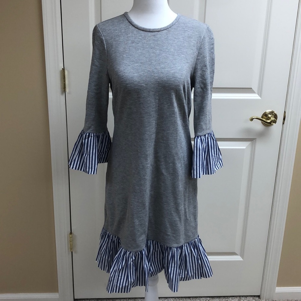 Eliza J Flounce Hem Sweatshirt Dress - Picture 7 of 11